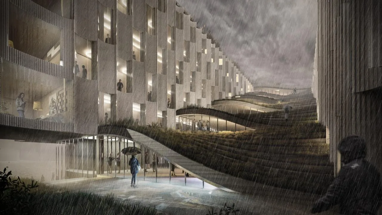 BIM Architecture | New Education Park Design on Esbjer Island, Denmark/BIG