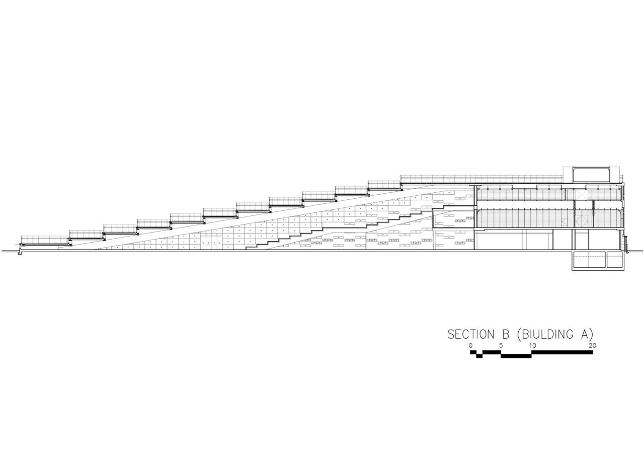 BIM Architecture | Fan shaped Unfolding, SISB/Plan Architect for Thonburi Campus in Thailand
