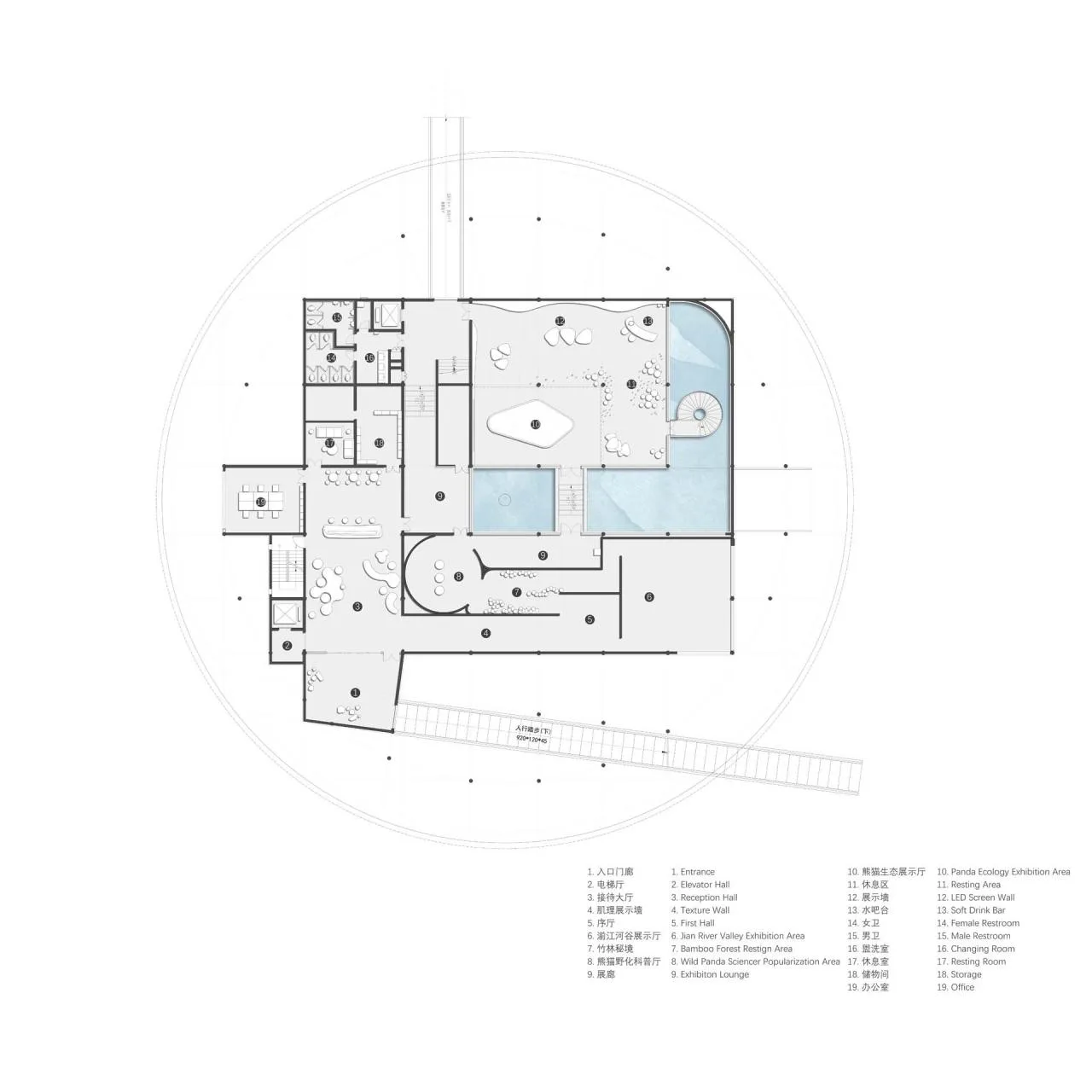BIM architecture | Horizontal gimbal/small hidden building