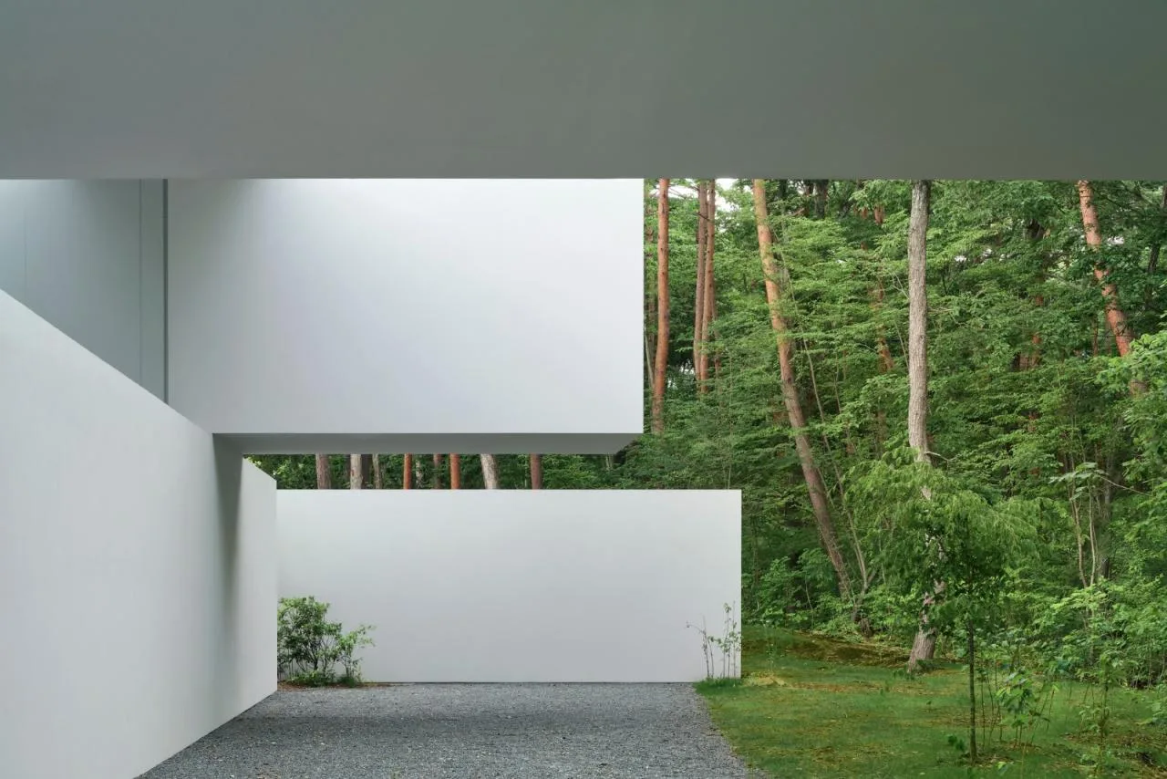 BIM Architecture | Japan Nagano Minimalist Hotel Culvert, Prefabricated Concrete Tunnel/Nendo