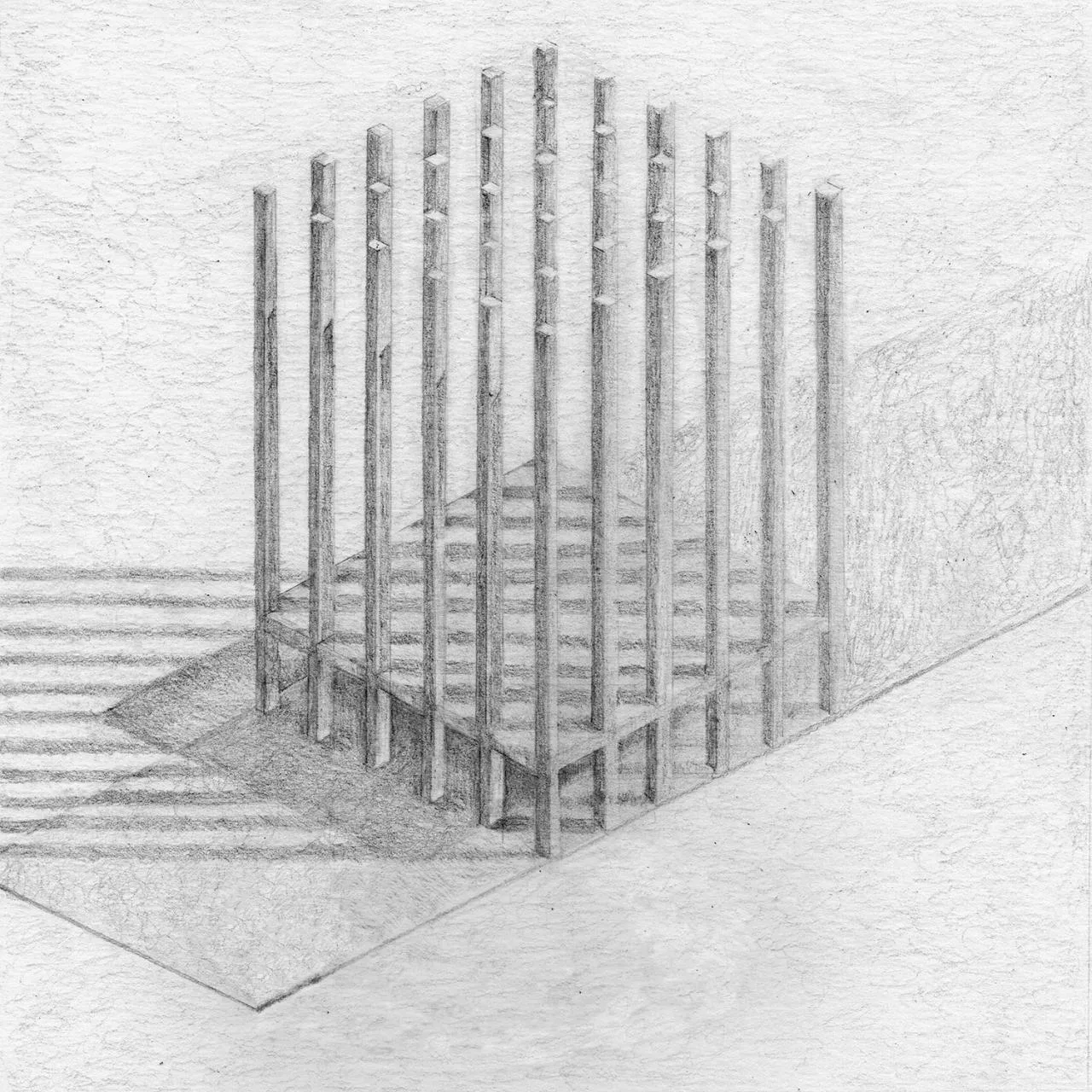 BIM Architecture | Only Structure, Unnamed Works/Pezo von Ellrichshausen Illustration