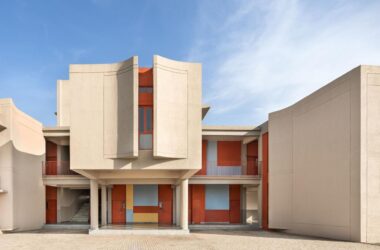 BIM Architecture: Campus Design Featuring Erected Walls by Kamat & Rozario-BIM WORLD