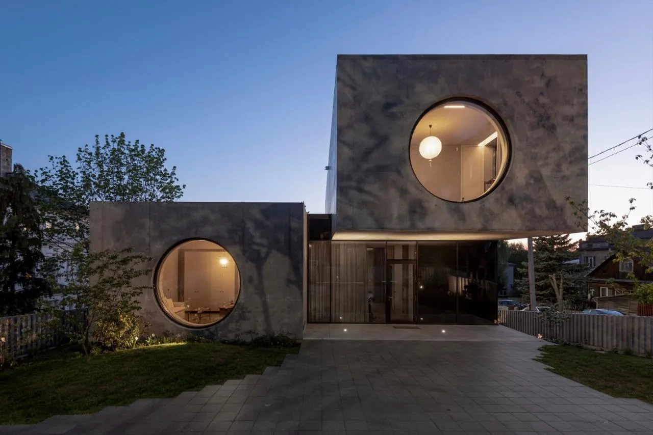 BIM Architecture | Modernist Concrete Housing, Kaunas House/Architectural Bureau G. Natkevicius&  Partners