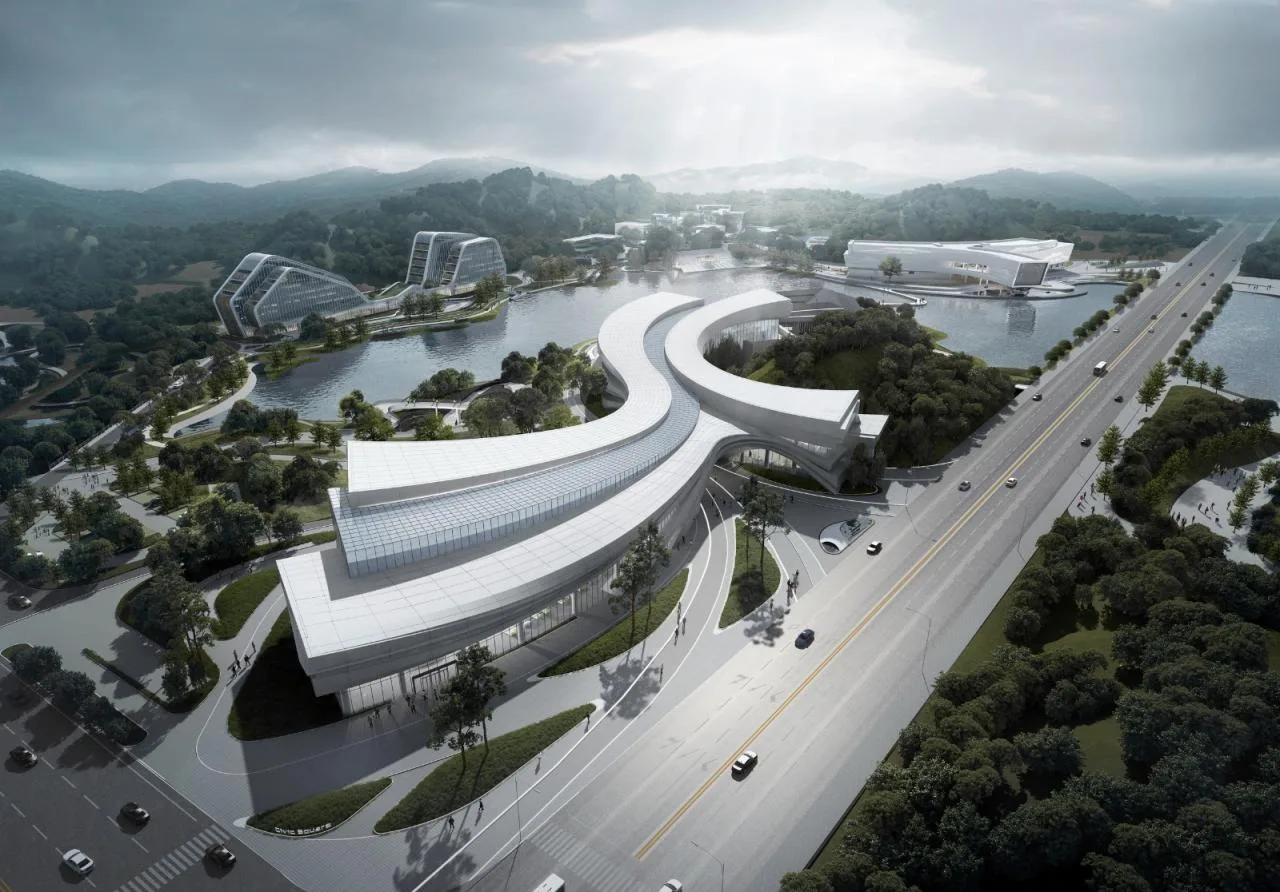 BIM Architecture | Integrating Architecture with Nature: Meishan East New City Three Centers and One Base/Mainland Architectural Design