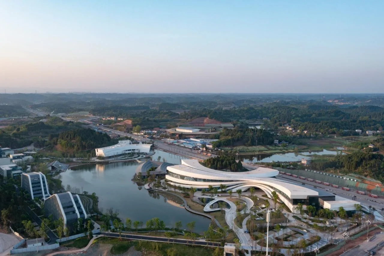 BIM Architecture | Integrating Architecture with Nature: Meishan East New City Three Centers and One Base/Mainland Architectural Design