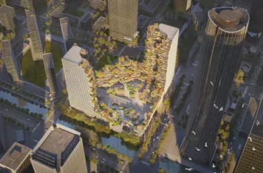 MVRDV Wins Bid for Nanjing Oasis Building: A High-Altitude Canyon BIM Architecture Project-BIM WORLD