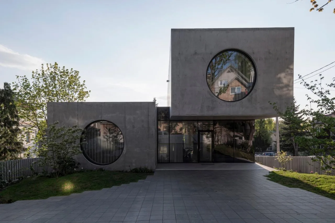 BIM Architecture | Modernist Concrete Housing, Kaunas House/Architectural Bureau G. Natkevicius&  Partners