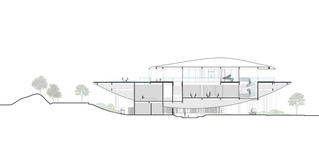 BIM architecture | Horizontal gimbal/small hidden building