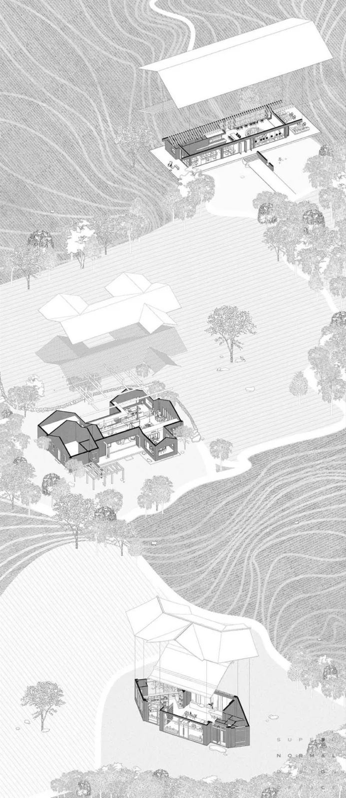 BIM Architecture | Emeishan Gaoqiao Town/Super Ordinary Space Design