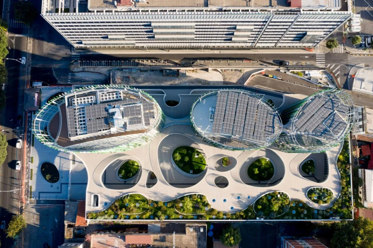 BIM Architecture | Industrial Zone Transforms into Green Campus: New Headquarters of Rome Third University/MCA Architecture Firm