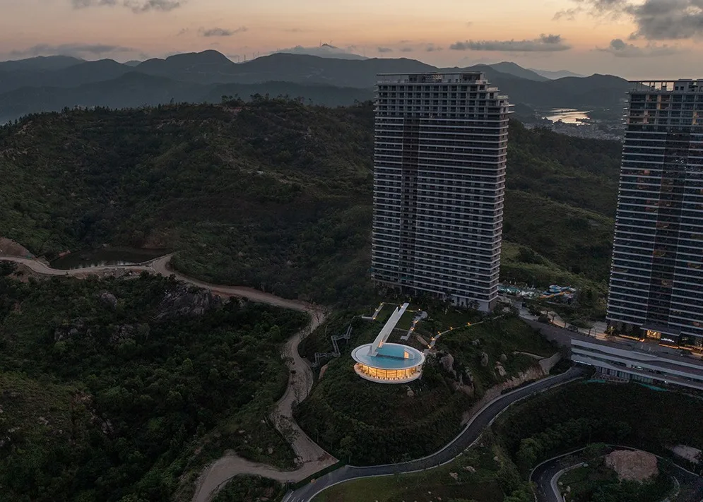 BIM Architecture | Seaside Bookstore on the Cliff: Huizhou Shuangyue Bay Yidrip Water Library/Sanwen Architecture