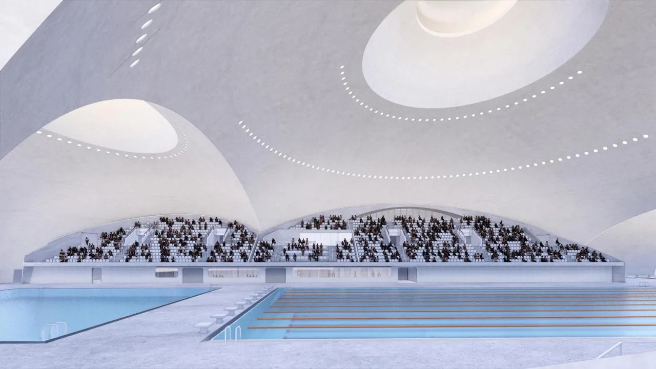 BIM Architecture | Design of the World's Largest Earthly Covered Building Complex: 'Disappearing Stadium'/MAD Ma Yansong