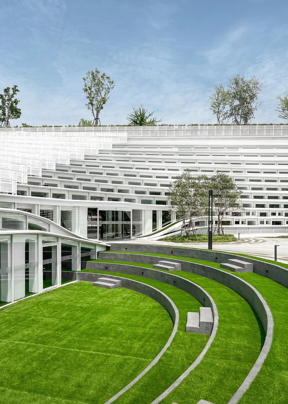 BIM Architecture | Fan shaped Unfolding, SISB/Plan Architect for Thonburi Campus in Thailand