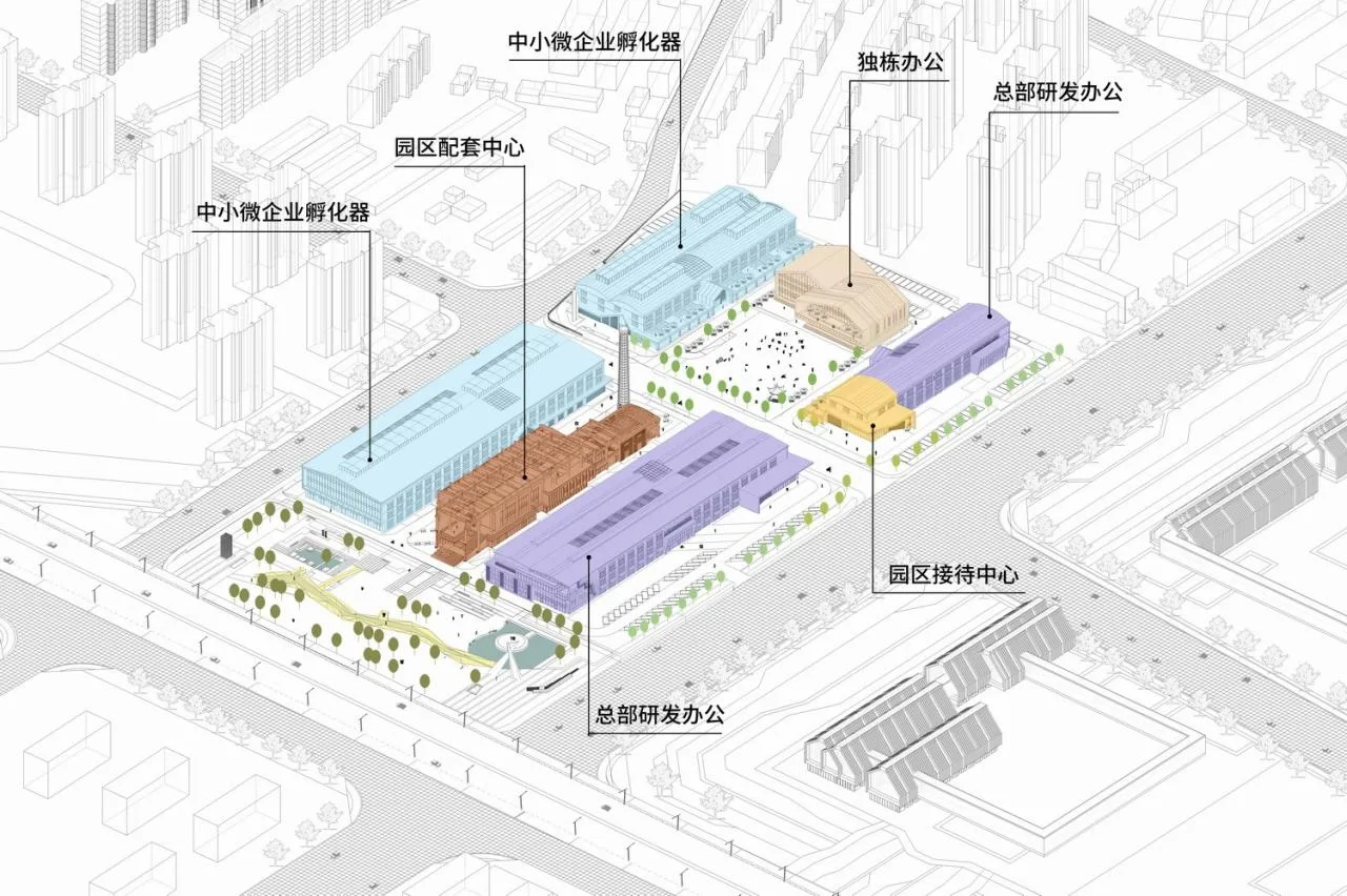 BIM Architecture | Protection and Utilization of Industrial Heritage: Baodi Hefei Iron and Steel Plant Renovation Project/UA You'an Design