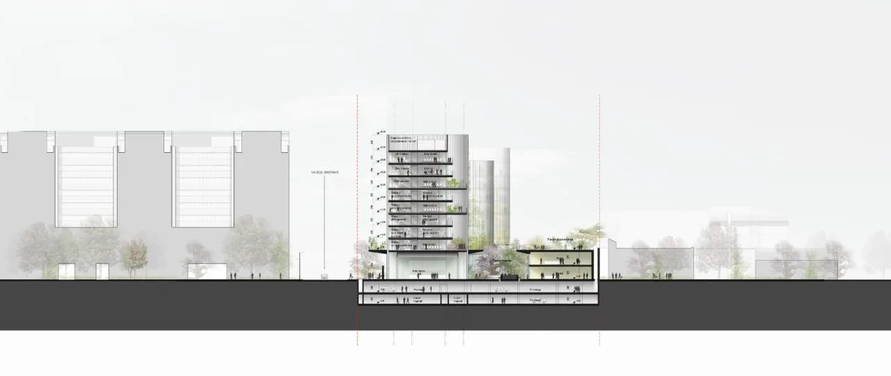 BIM Architecture | Industrial Zone Transforms into Green Campus: New Headquarters of Rome Third University/MCA Architecture Firm