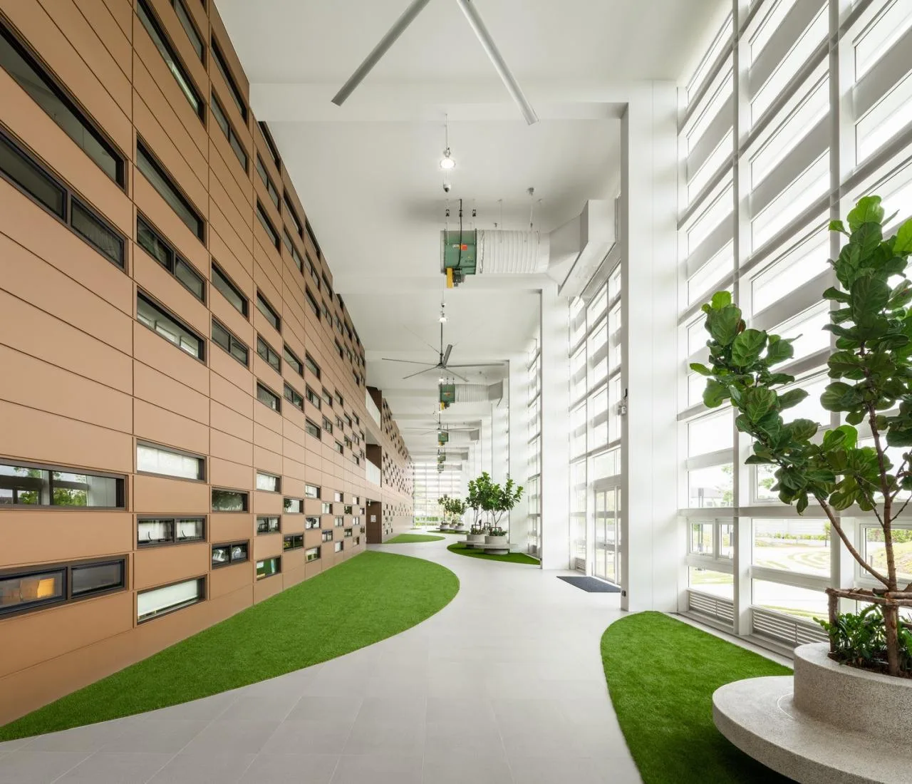 BIM Architecture | Fan shaped Unfolding, SISB/Plan Architect for Thonburi Campus in Thailand