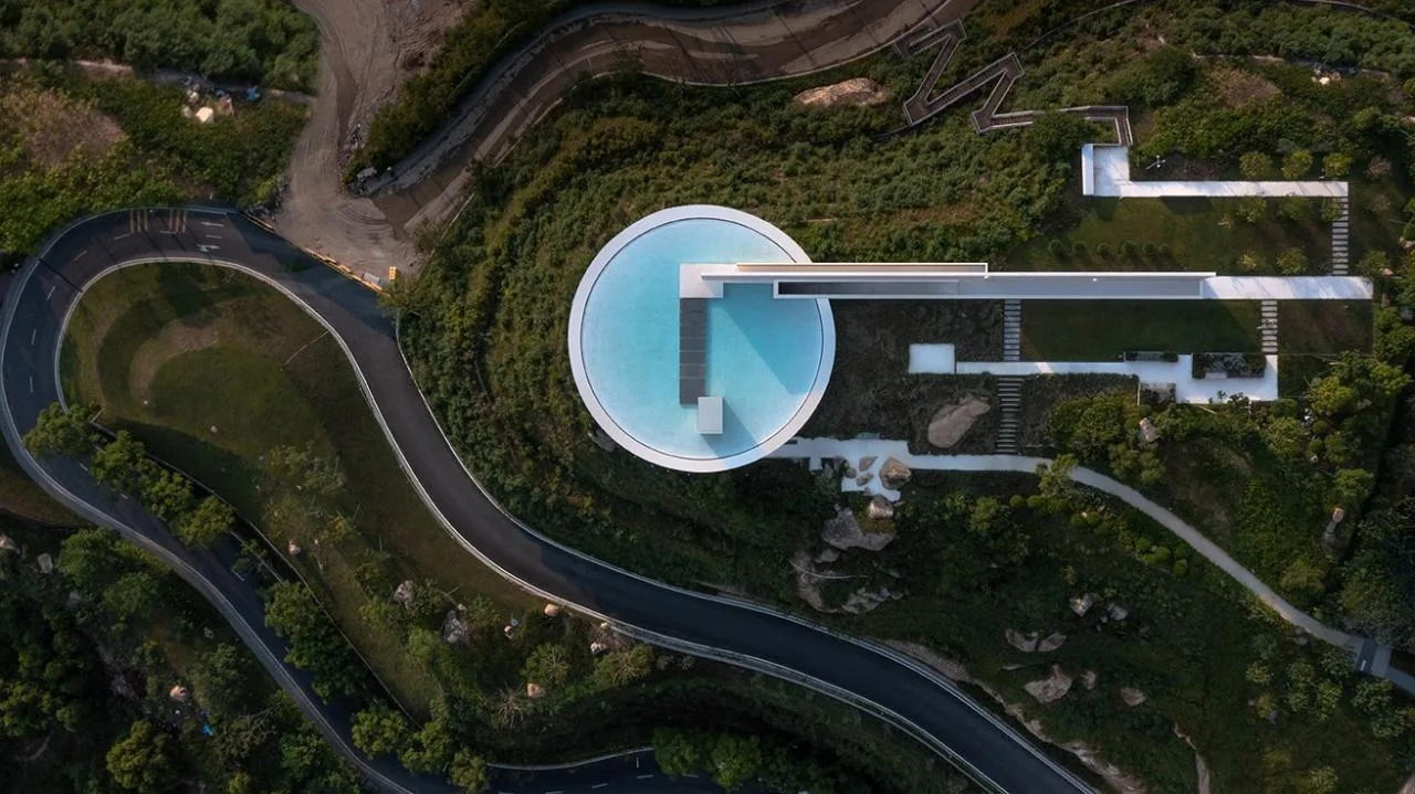 BIM Architecture | Seaside Bookstore on the Cliff: Huizhou Shuangyue Bay Yidrip Water Library/Sanwen Architecture