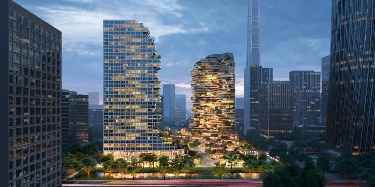 BIM architecture | High altitude canyon: Nanjing Oasis Building/MVRDV wins bid