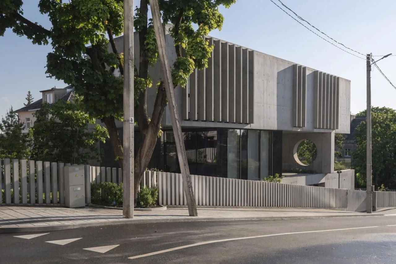 BIM Architecture | Modernist Concrete Housing, Kaunas House/Architectural Bureau G. Natkevicius&  Partners