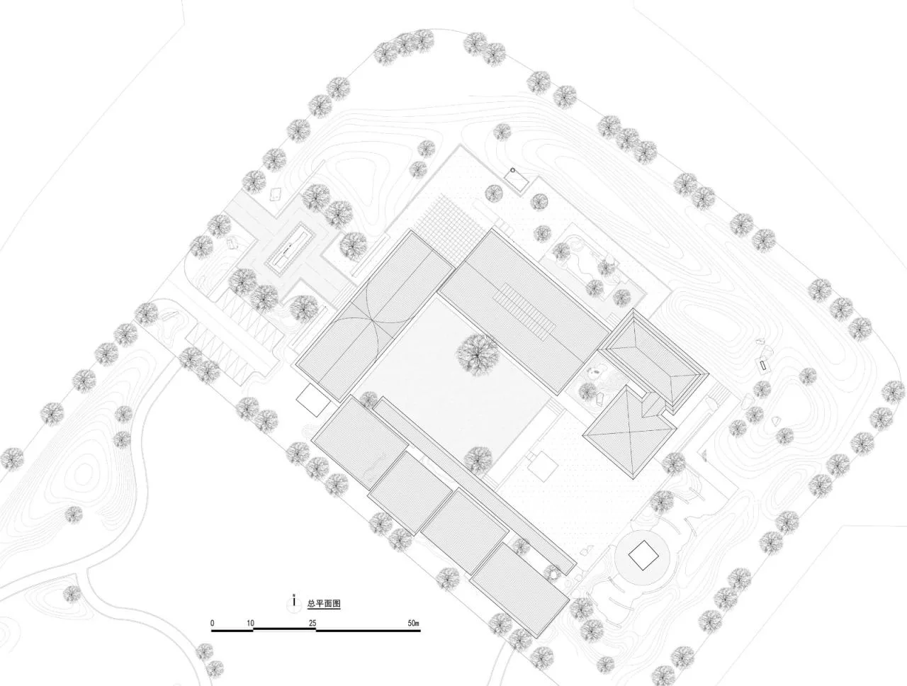 BIM Architecture | Kunming Caohai Wenxing Building Park Project/XAA Architecture Firm Zhan Tao Studio