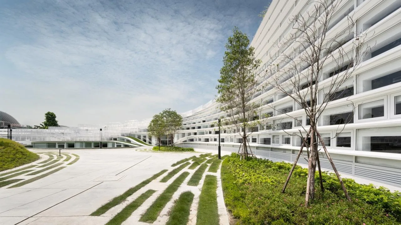 BIM Architecture | Fan shaped Unfolding, SISB/Plan Architect for Thonburi Campus in Thailand