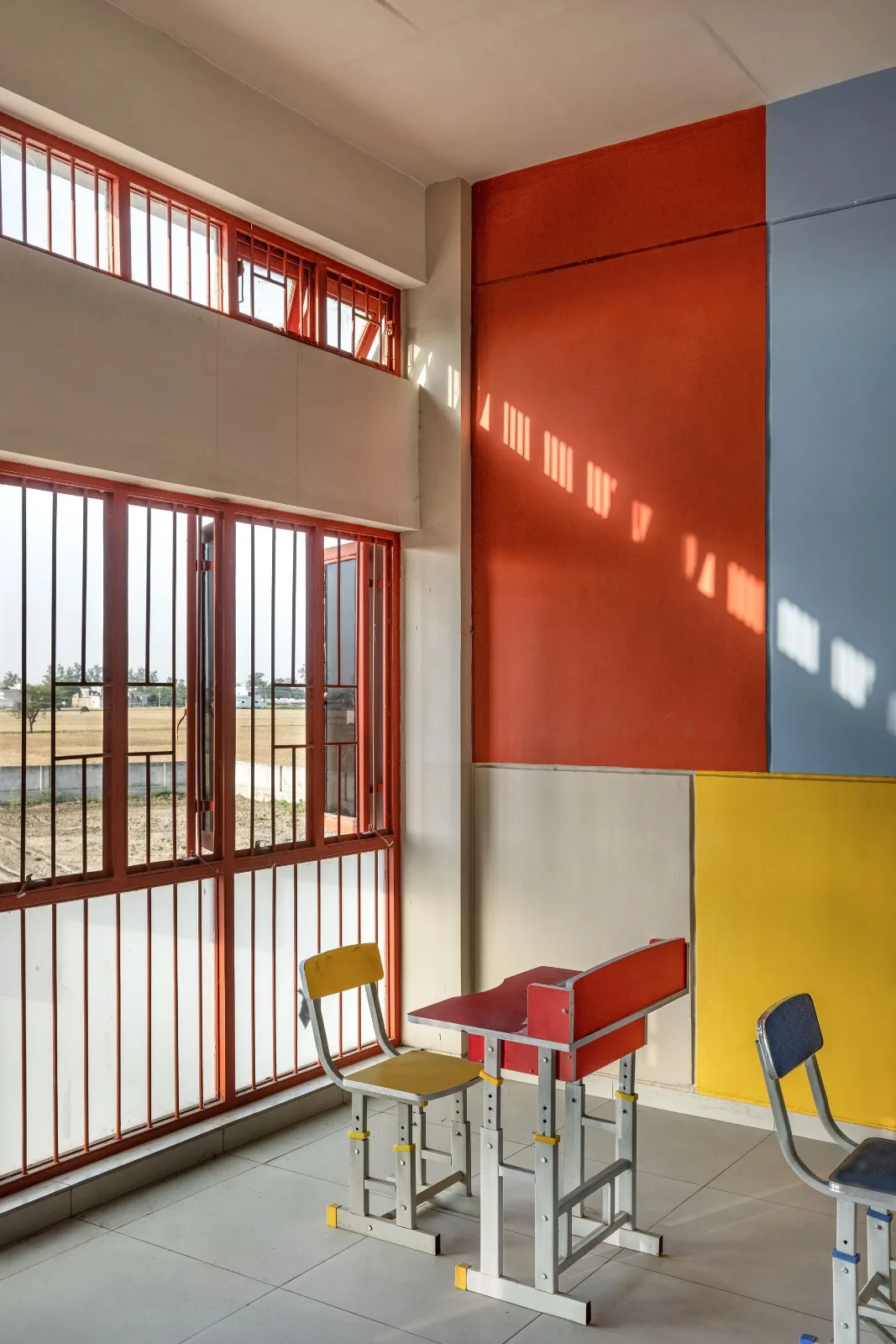 BIM architecture | Campus with walls erected/Kamat& Rozario Architecture