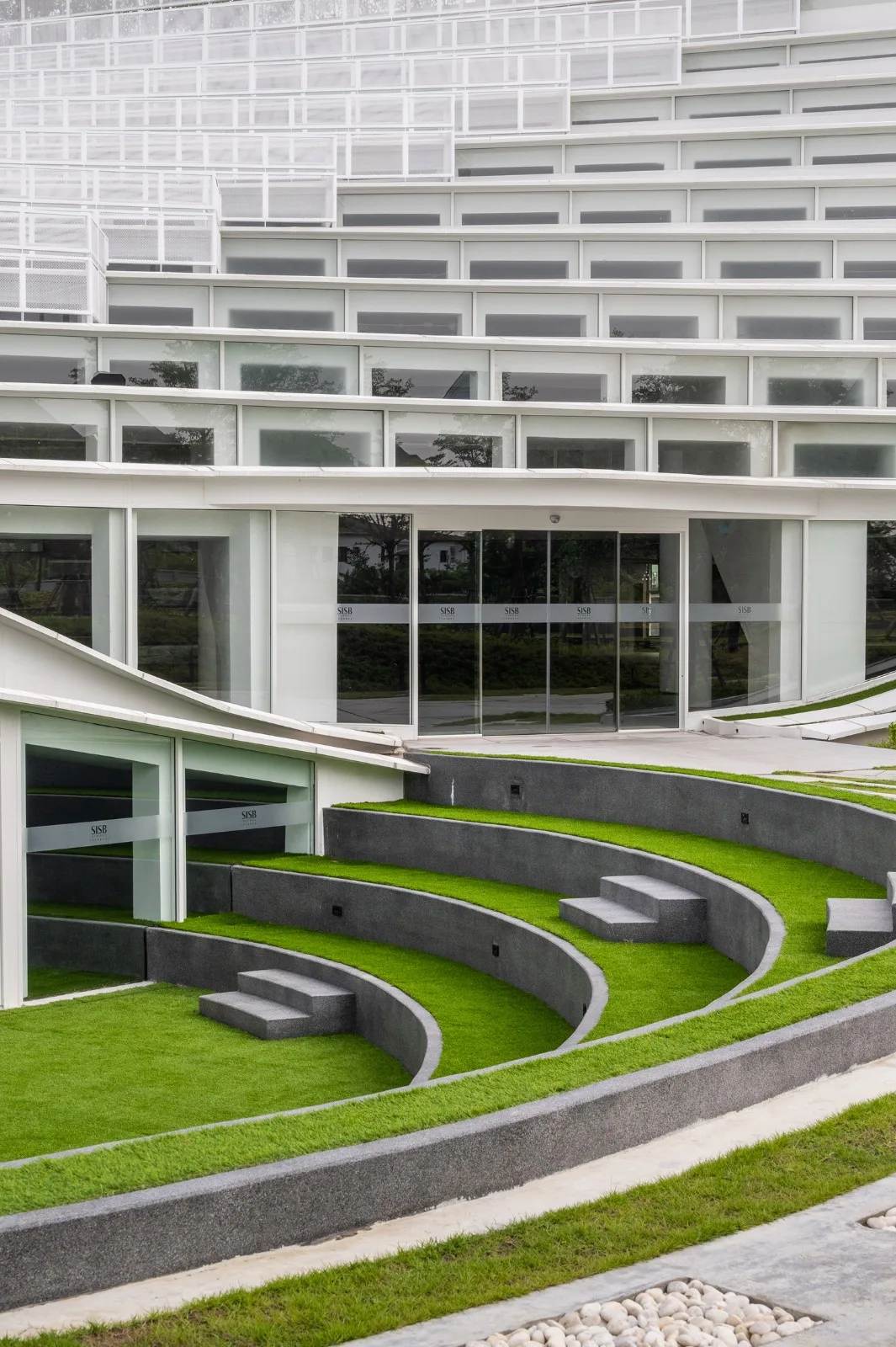 BIM Architecture | Fan shaped Unfolding, SISB/Plan Architect for Thonburi Campus in Thailand