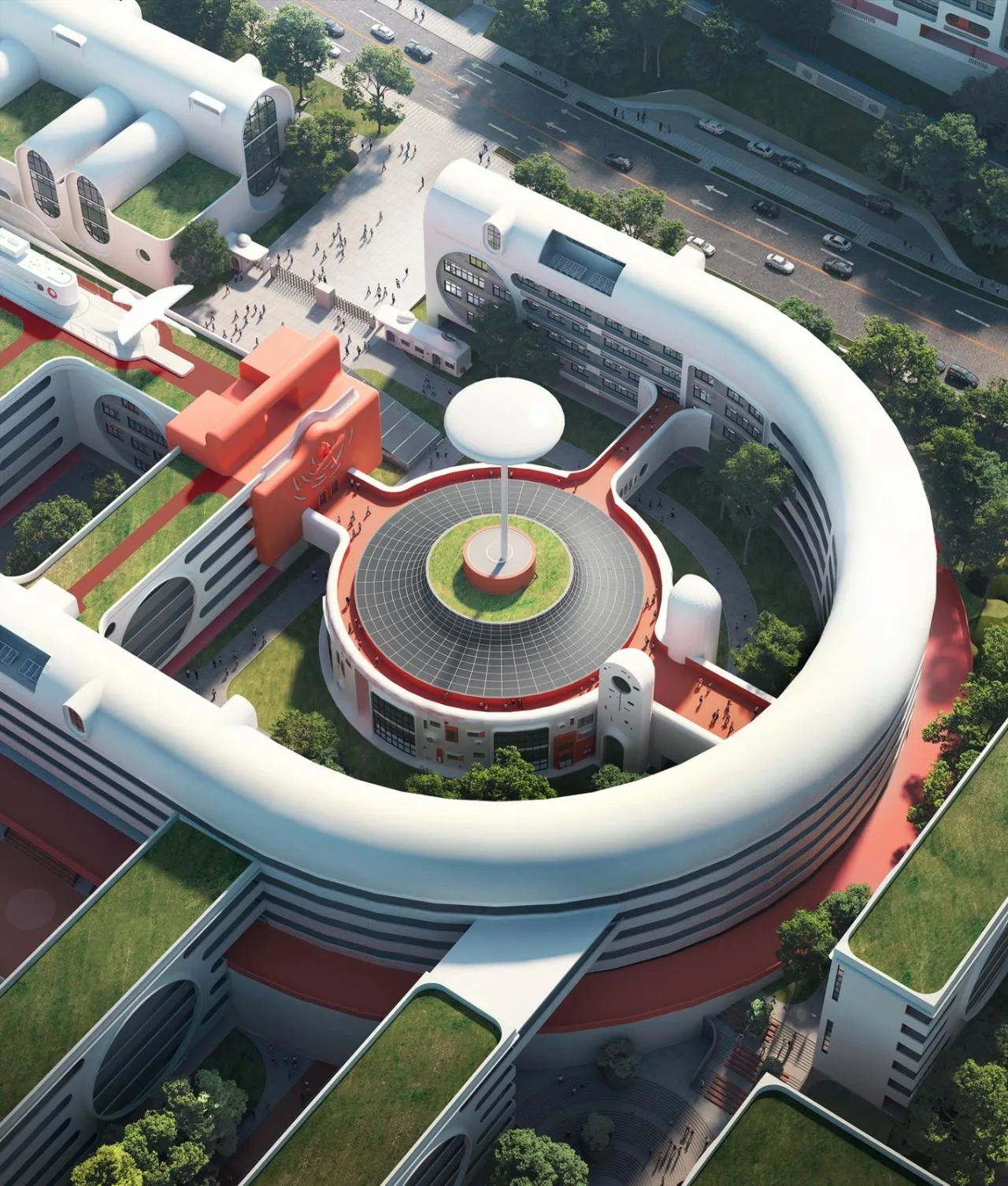 BIM Architecture | Futurist Campus: Western (Chongqing) Science City Future Campus International Competition/Wang Junbao DIKA
