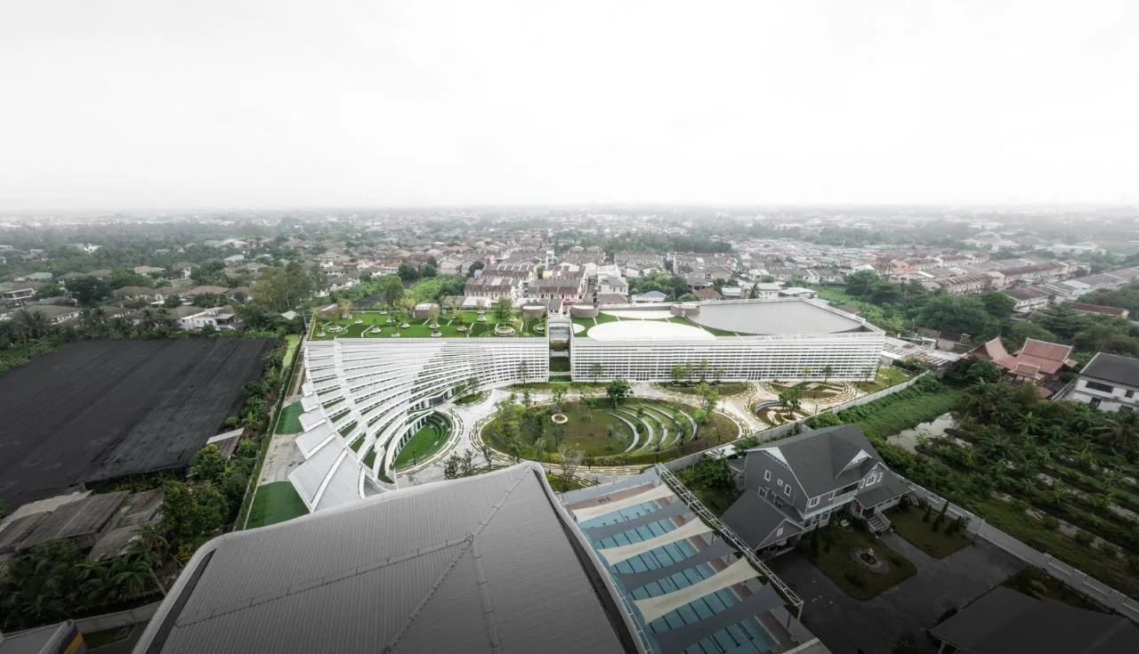 BIM Architecture | Fan shaped Unfolding, SISB/Plan Architect for Thonburi Campus in Thailand