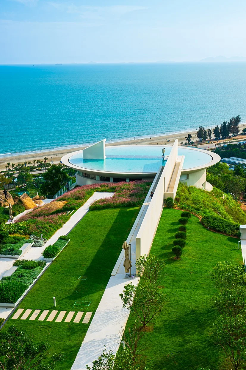 BIM Architecture | Seaside Bookstore on the Cliff: Huizhou Shuangyue Bay Yidrip Water Library/Sanwen Architecture