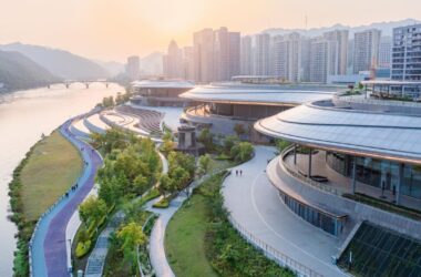 BIM Architecture: Jiande City Cultural Complex – A Civic Space Harmonizing Mountains and Rivers by GOA Works-BIM WORLD