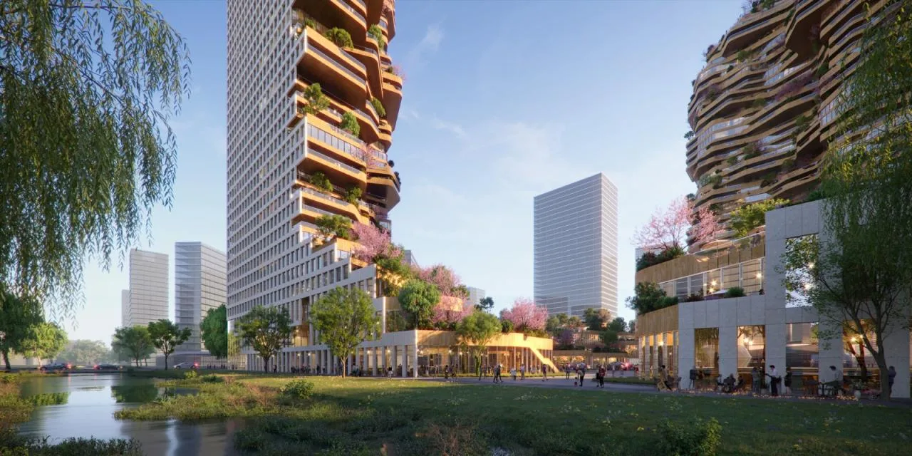 BIM architecture | High altitude canyon: Nanjing Oasis Building/MVRDV wins bid