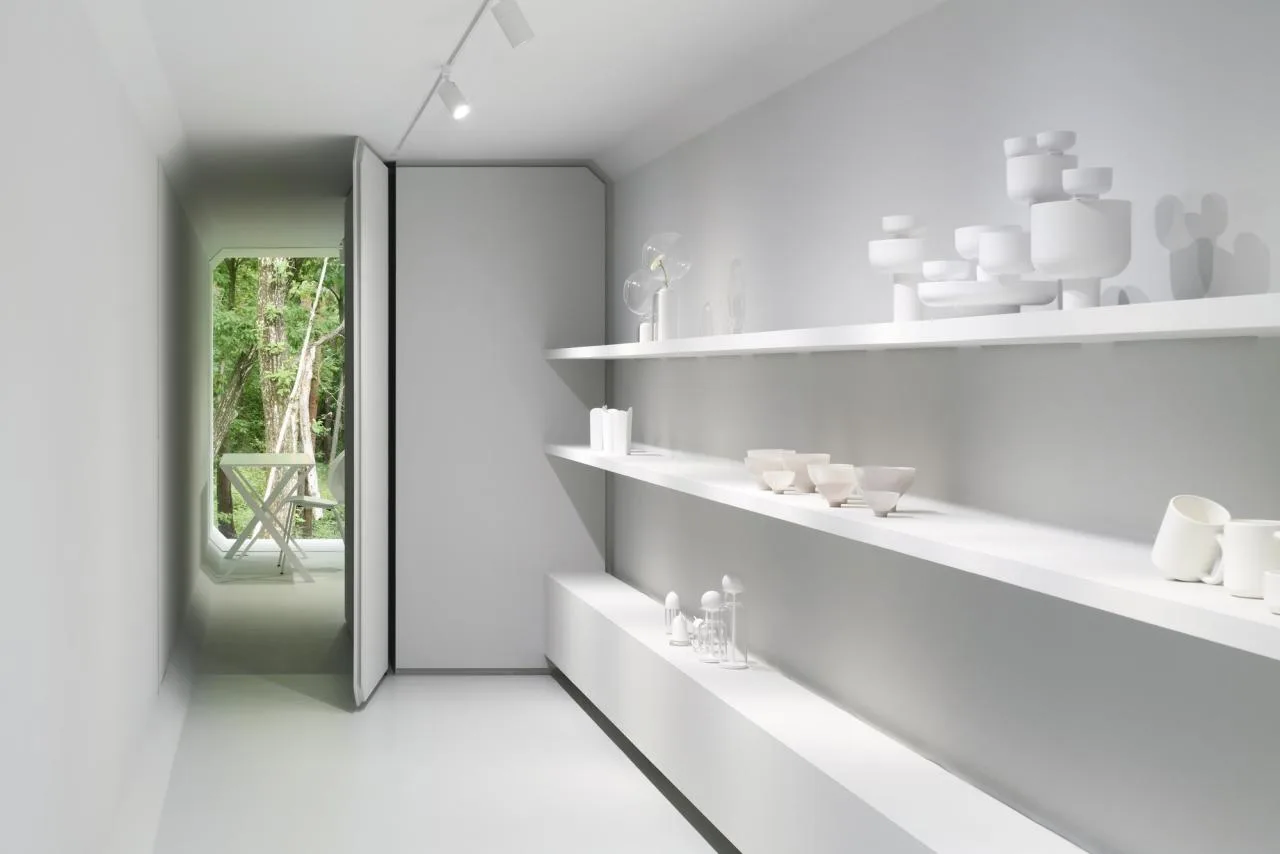 BIM Architecture | Japan Nagano Minimalist Hotel Culvert, Prefabricated Concrete Tunnel/Nendo