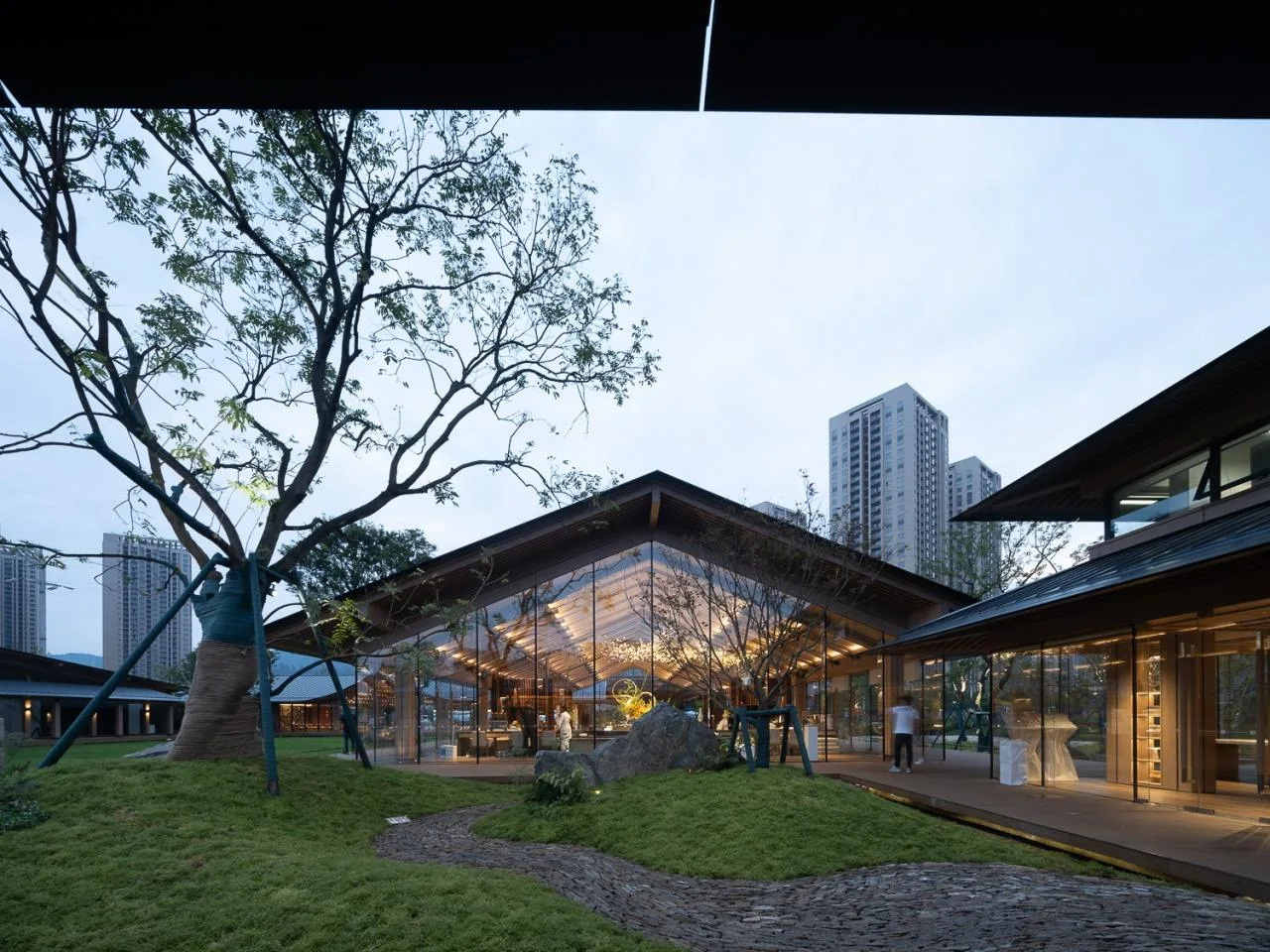 BIM Architecture | Kunming Caohai Wenxing Building Park Project/XAA Architecture Firm Zhan Tao Studio