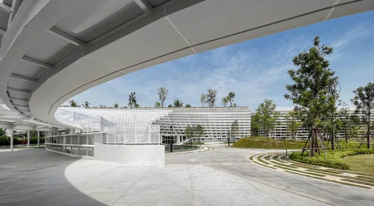 BIM Architecture | Fan shaped Unfolding, SISB/Plan Architect for Thonburi Campus in Thailand