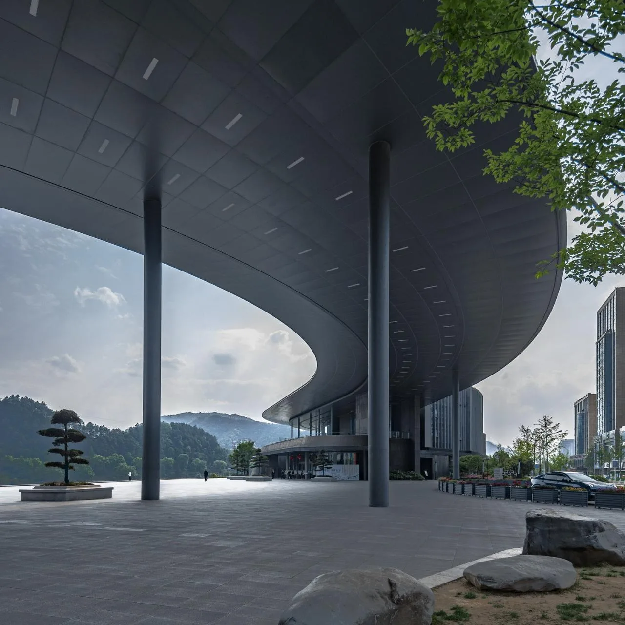 BIM Architecture | Jiande City Cultural Complex: Civic Space with Dialogue between Mountains and Rivers/GOA Works