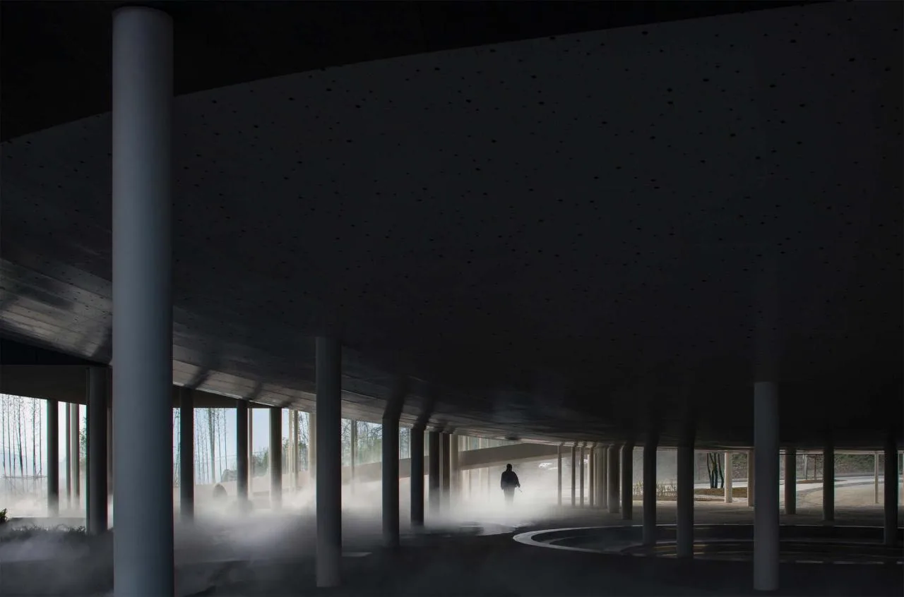 BIM architecture | Horizontal gimbal/small hidden building