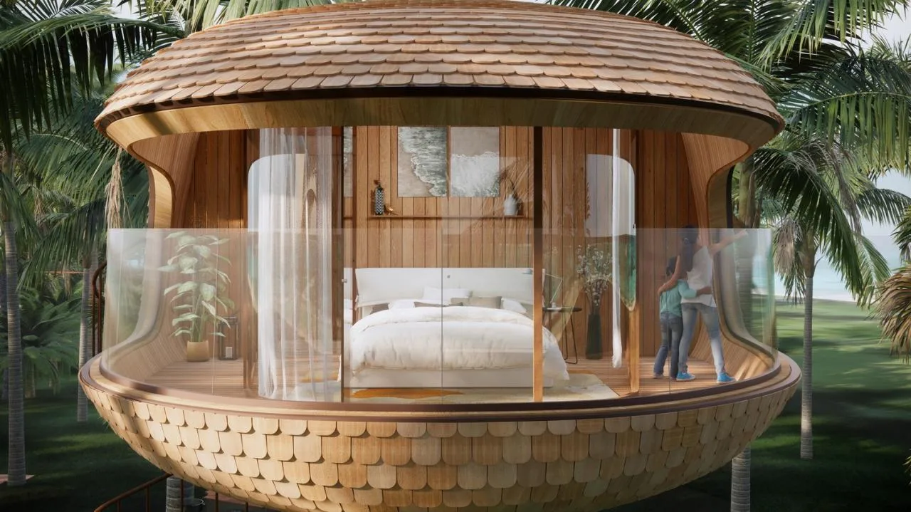 BIM Architecture | Jungle Tree House: Dreaming of Palm Leaves by the Caribbean Sea/Starry Architecture Studio