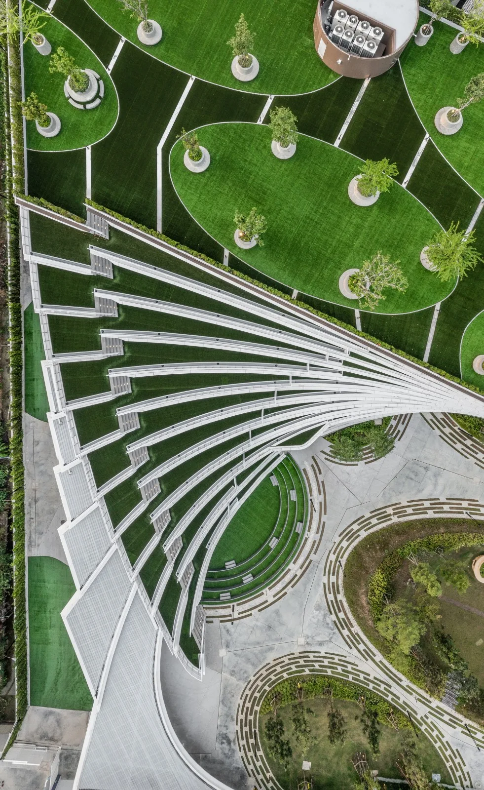 BIM Architecture | Fan shaped Unfolding, SISB/Plan Architect for Thonburi Campus in Thailand