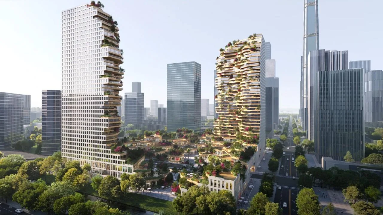BIM architecture | High altitude canyon: Nanjing Oasis Building/MVRDV wins bid
