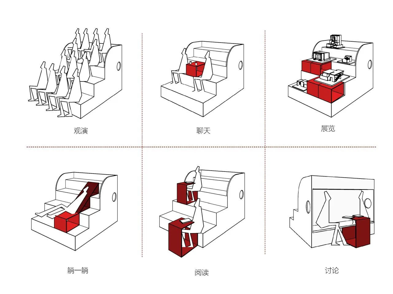 BIM Architecture | Cells and Components: Peking University New Sun Theater Stand Installation/Front Architecture FEI Architects