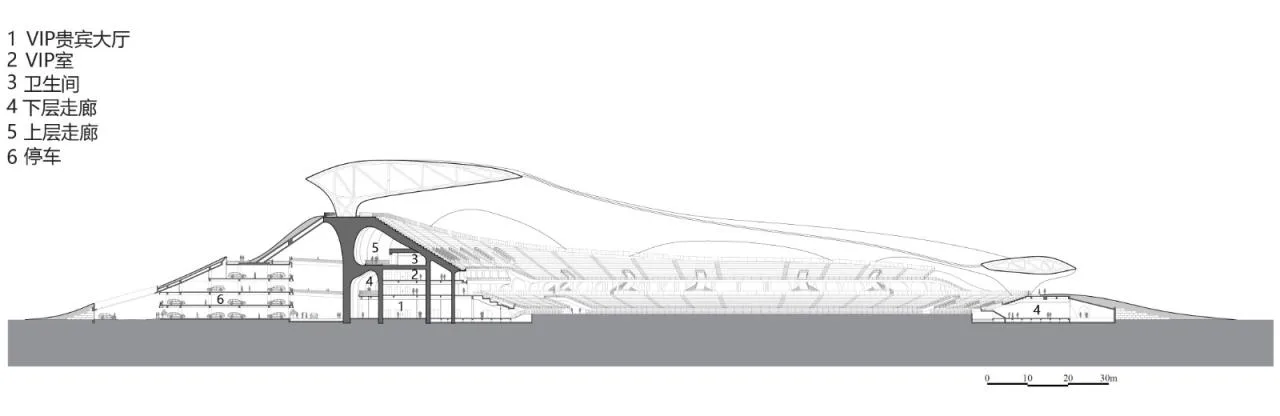 BIM Architecture | Design of the World's Largest Earthly Covered Building Complex: 'Disappearing Stadium'/MAD Ma Yansong