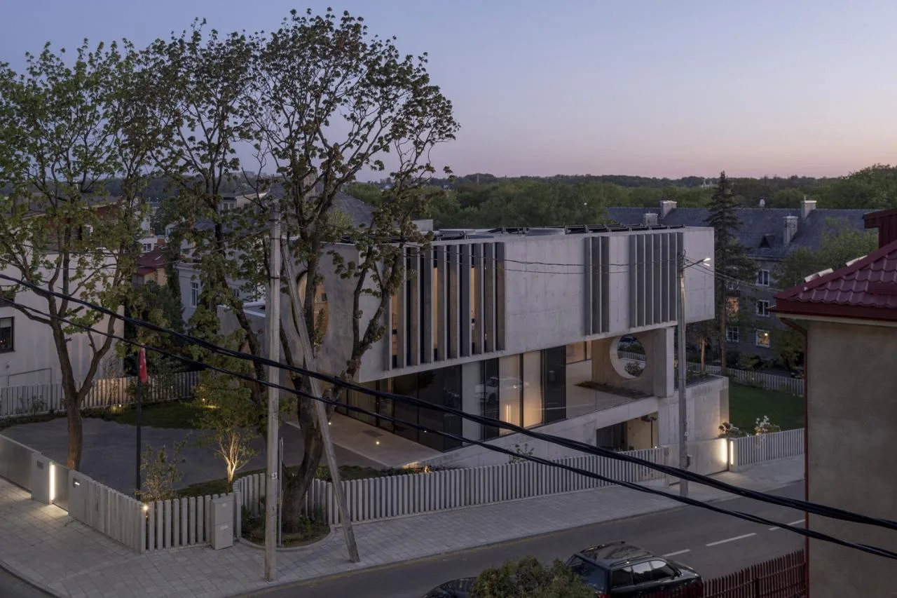 BIM Architecture | Modernist Concrete Housing, Kaunas House/Architectural Bureau G. Natkevicius&  Partners