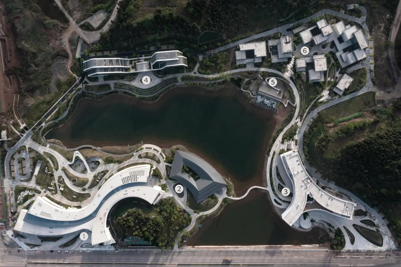 BIM Architecture | Integrating Architecture with Nature: Meishan East New City Three Centers and One Base/Mainland Architectural Design
