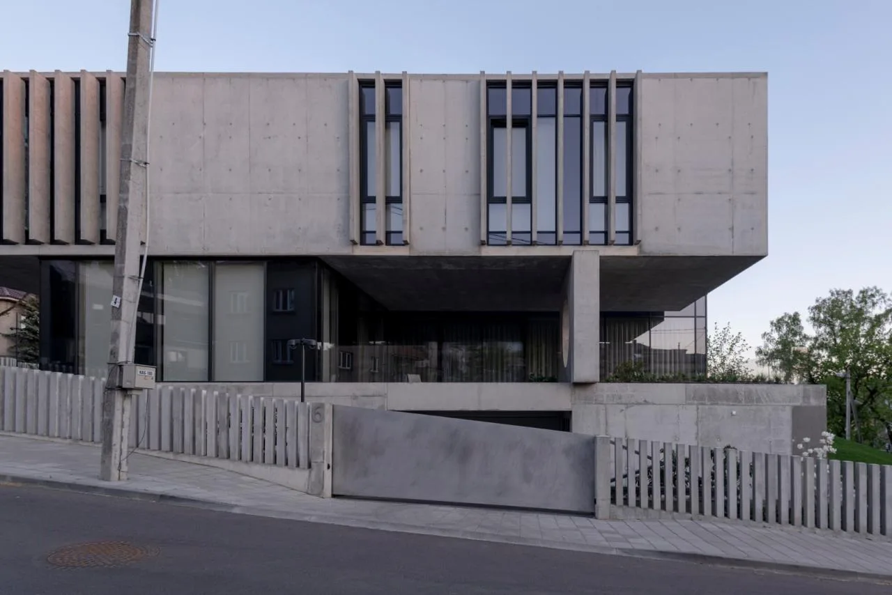BIM Architecture | Modernist Concrete Housing, Kaunas House/Architectural Bureau G. Natkevicius&  Partners