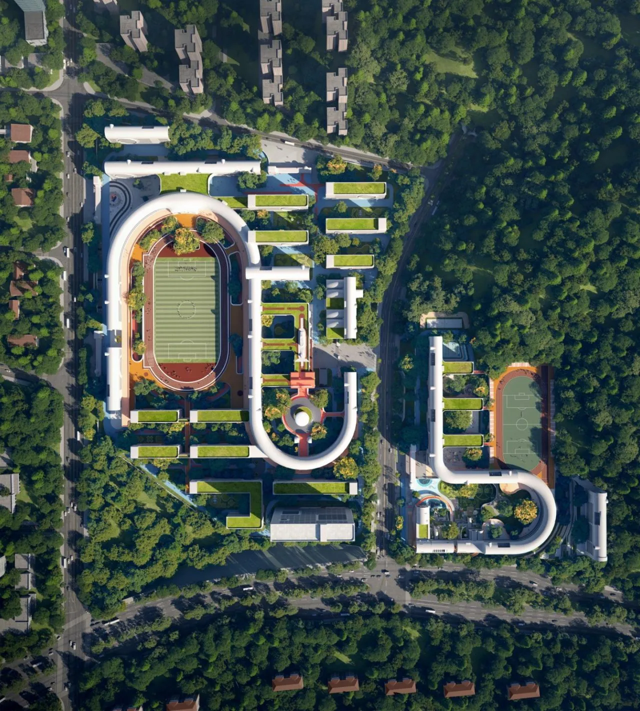 BIM Architecture | Futurist Campus: Western (Chongqing) Science City Future Campus International Competition/Wang Junbao DIKA