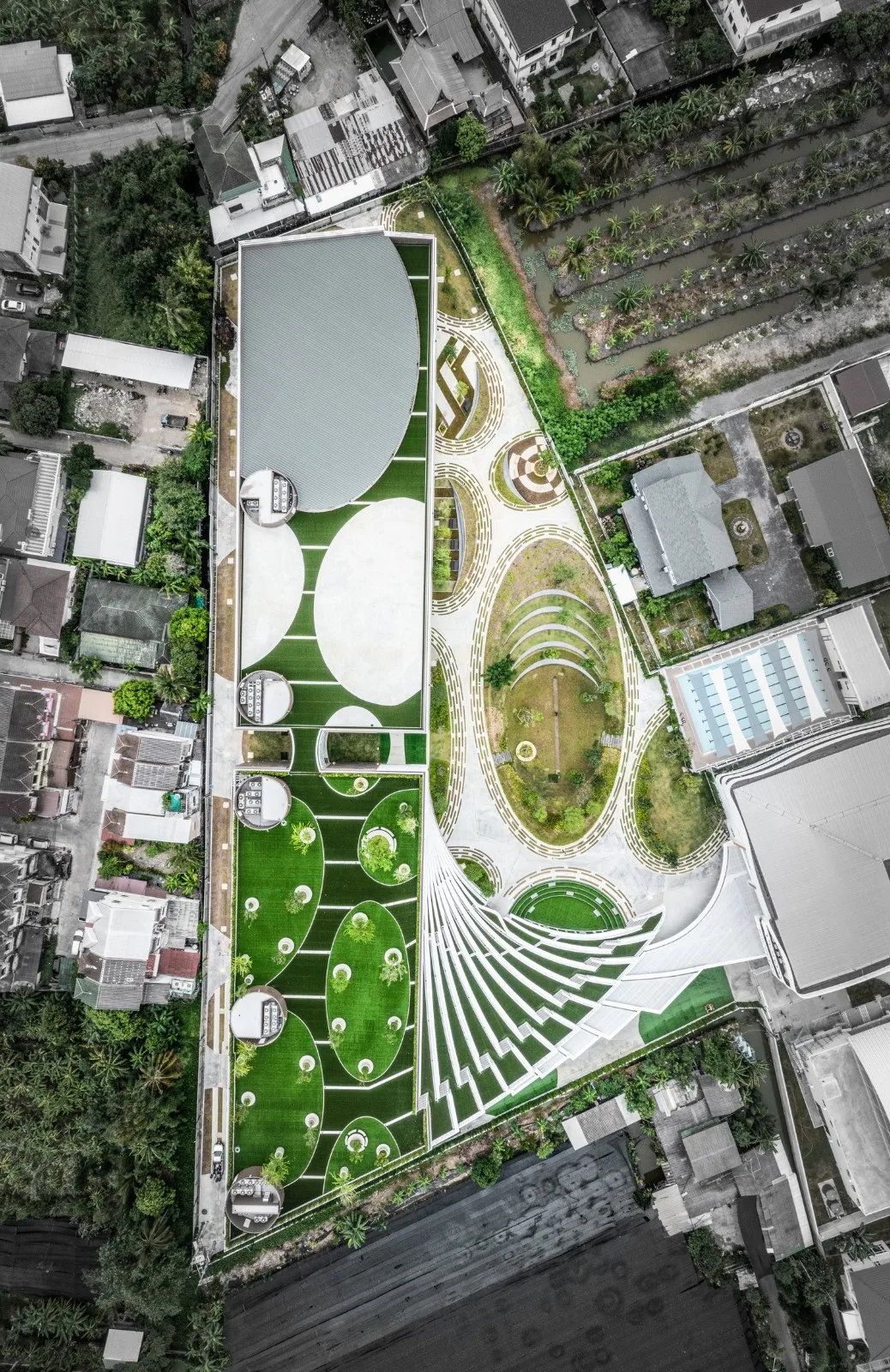 BIM Architecture | Fan shaped Unfolding, SISB/Plan Architect for Thonburi Campus in Thailand