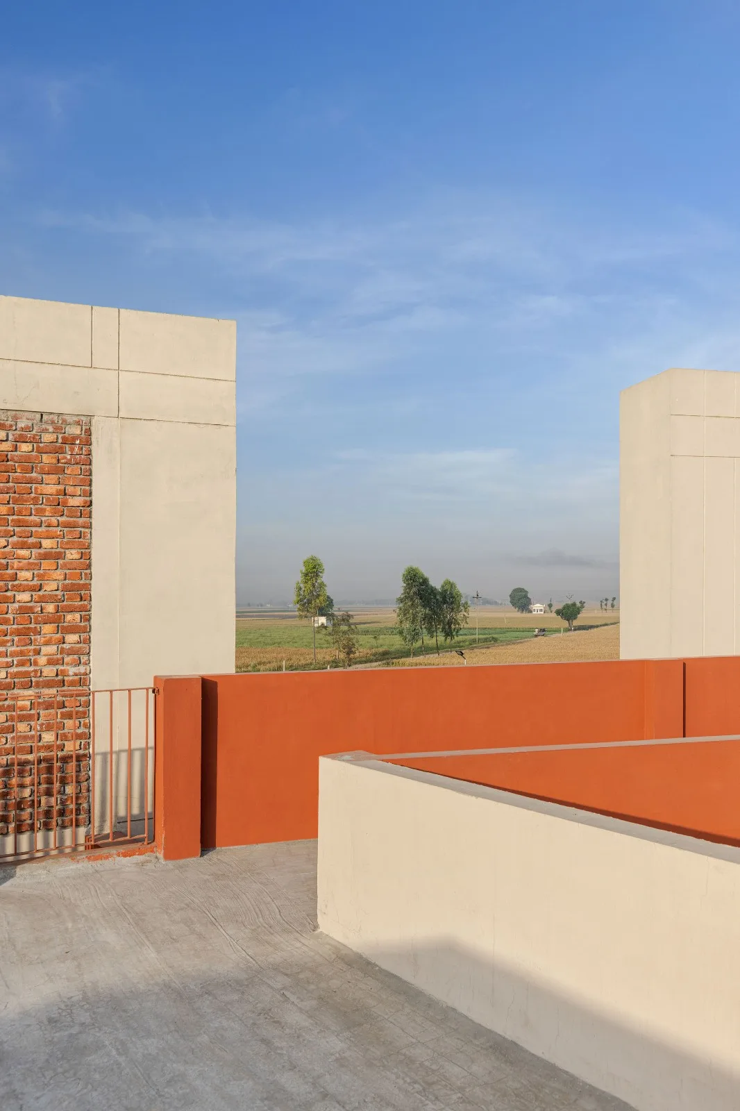 BIM architecture | Campus with walls erected/Kamat& Rozario Architecture
