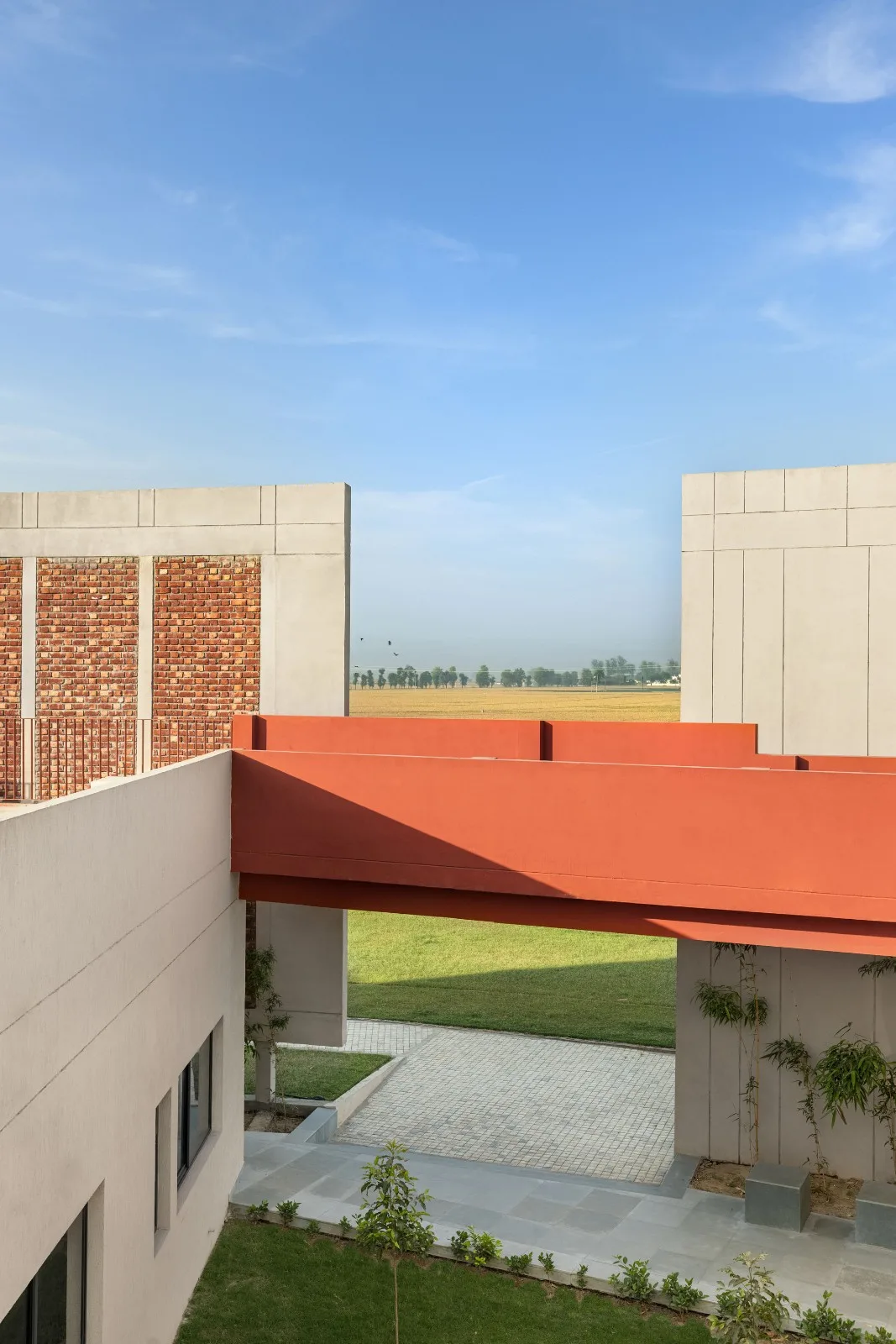 BIM architecture | Campus with walls erected/Kamat& Rozario Architecture