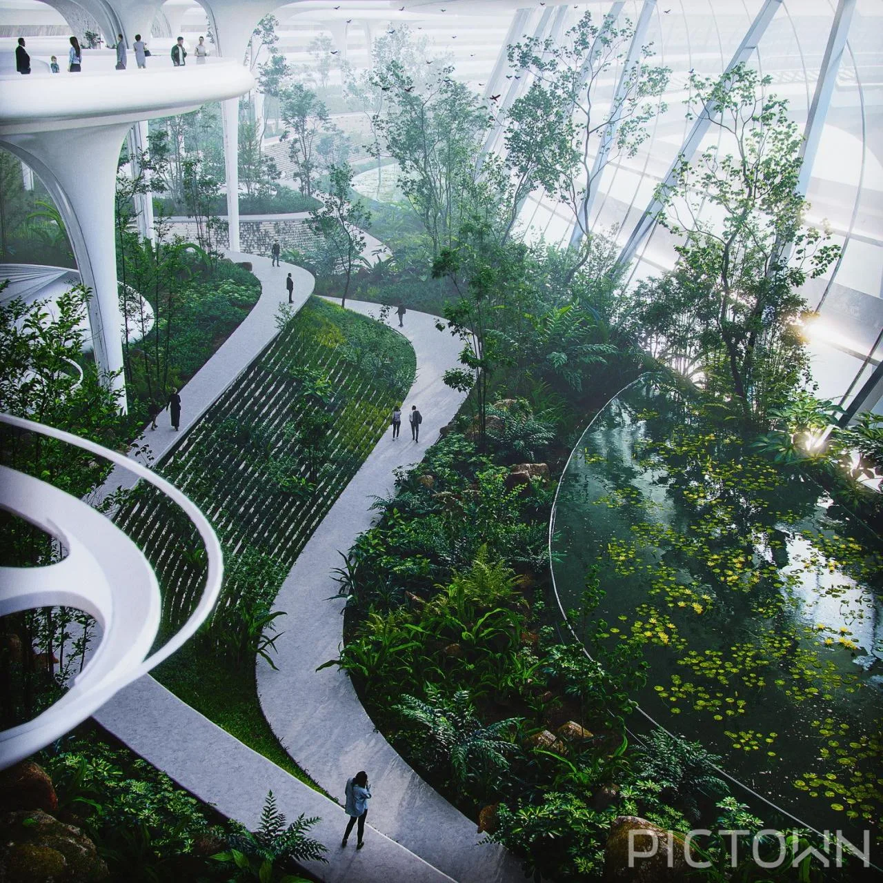 BIM Architecture | Urban Center Circle: Around the World's tallest skyscraper/ZNera Space